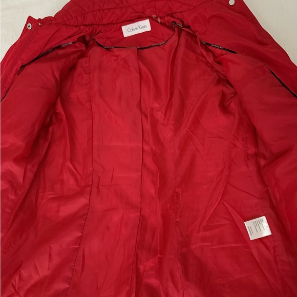 Calvin Klein Red Quilted Puffer Jacket size M - Picture 7 of 13